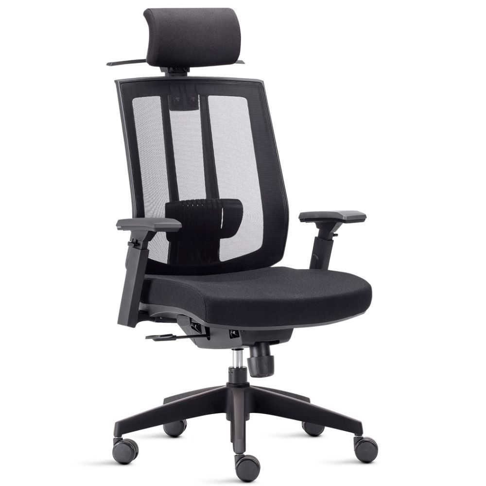 Cadeira de Escritório Giratória Presidente Executiva Song F02 Preto - Lyam Decor Cadeira de Escritório Giratória Presidente Executiva Song F02 Preto - Lyam Decor