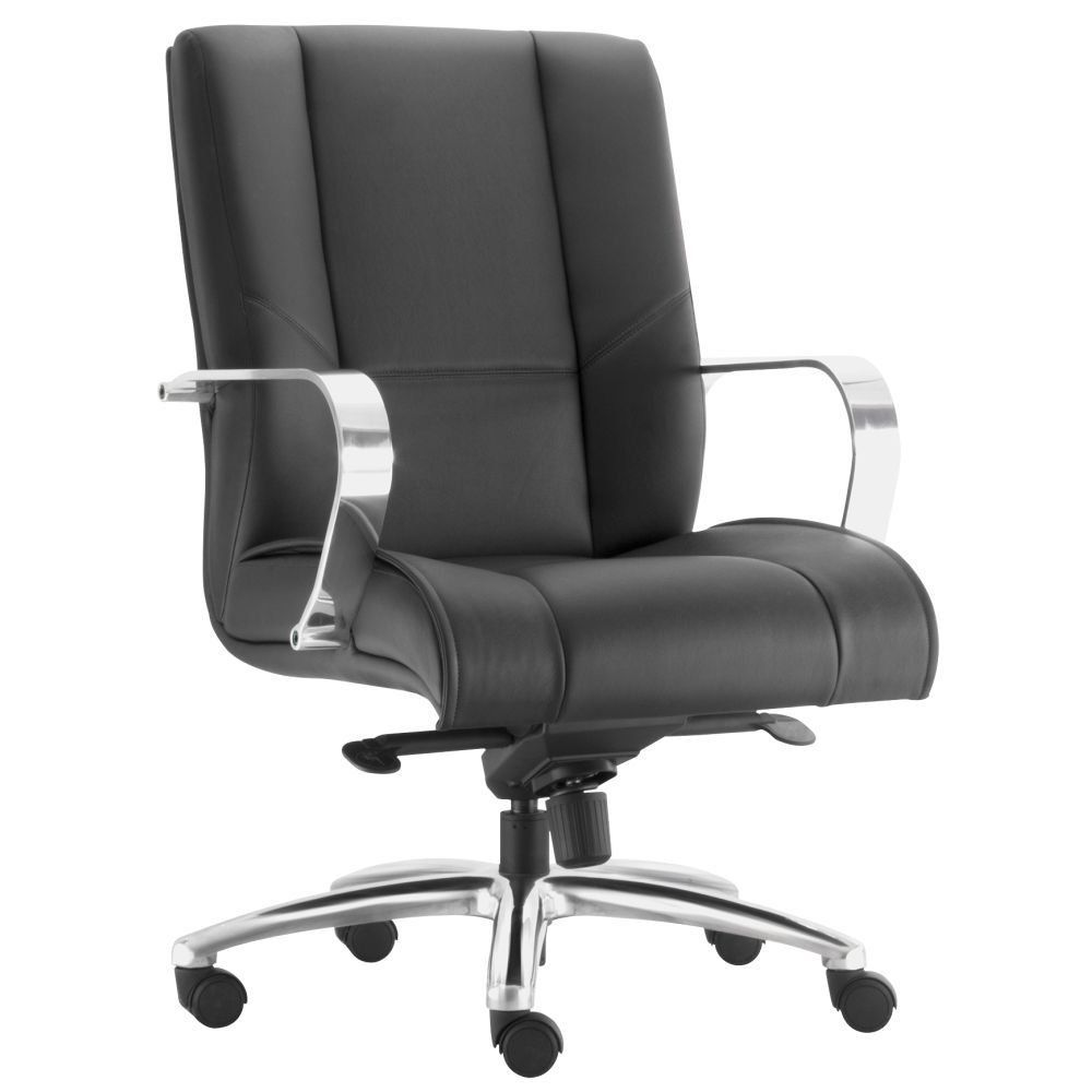 Cadeira de Escritório Diretor Executiva New Onix F02 Couro Ecológico Preto - Lyam Decor Cadeira de Escritório Diretor Executiva New Onix F02 Couro Ecológico Preto - Lyam Decor