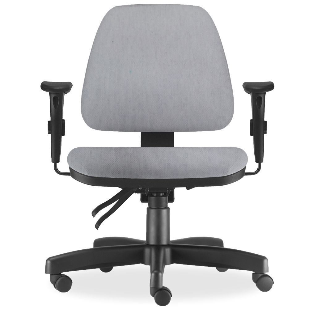 Cadeira de Escritório Giratória Executiva Ergonômica Sky L02 Linho Cinza - Lyam Decor Cadeira de Escritório Giratória Executiva Ergonômica Sky L02 Linho Cinza - Lyam Decor