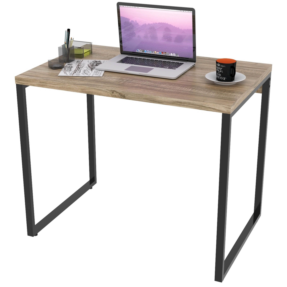 Mesa Para Escritório Home Office Estilo Industrial Form C01 90 cm Carvalho - Lyam Decor Mesa Para Escritório Home Office Estilo Industrial Form C01 90 cm Carvalho - Lyam Decor