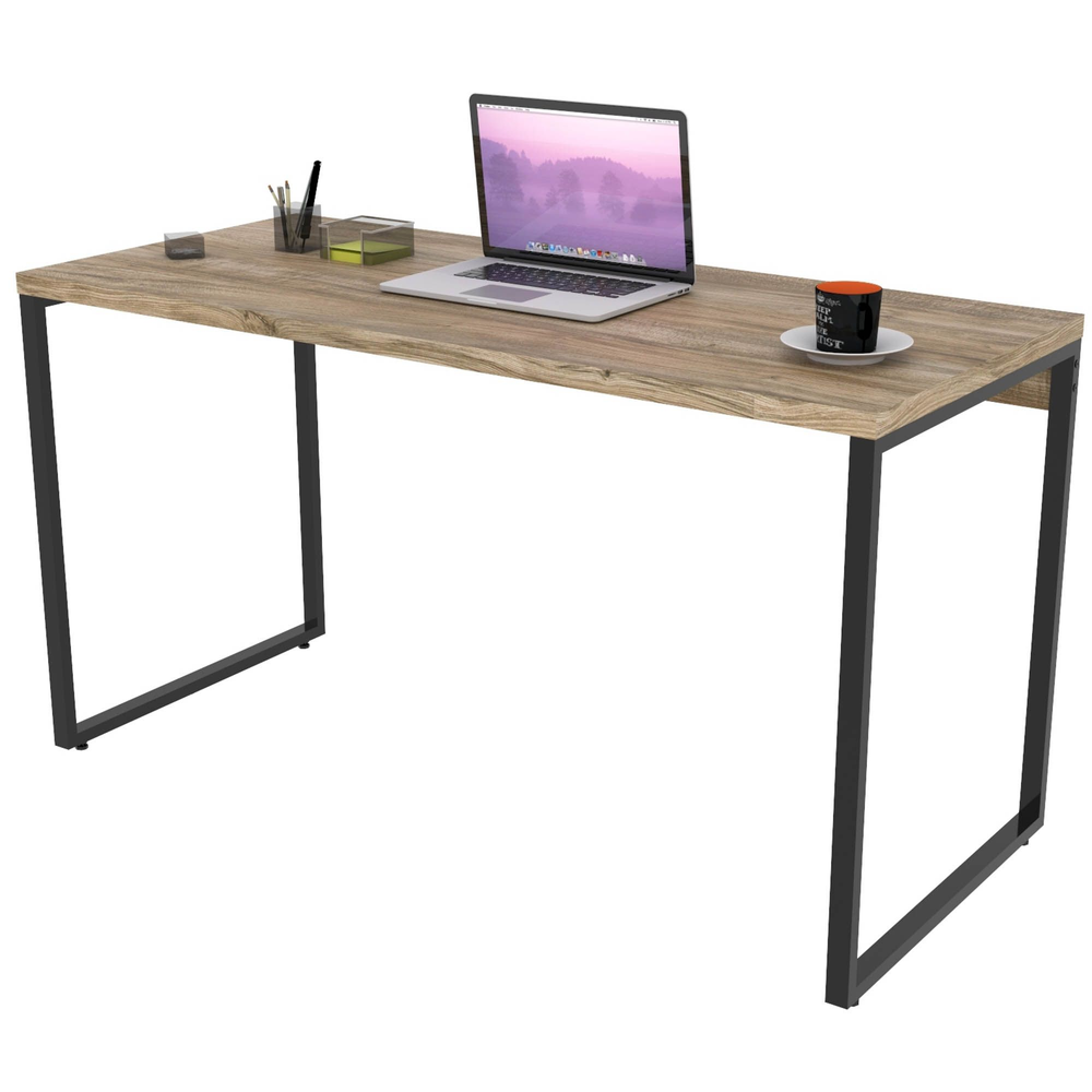 Mesa Para Escritório Home Office Estilo Industrial Form C01 135 cm Carvalho - Lyam Decor Mesa Para Escritório Home Office Estilo Industrial Form C01 135 cm Carvalho - Lyam Decor