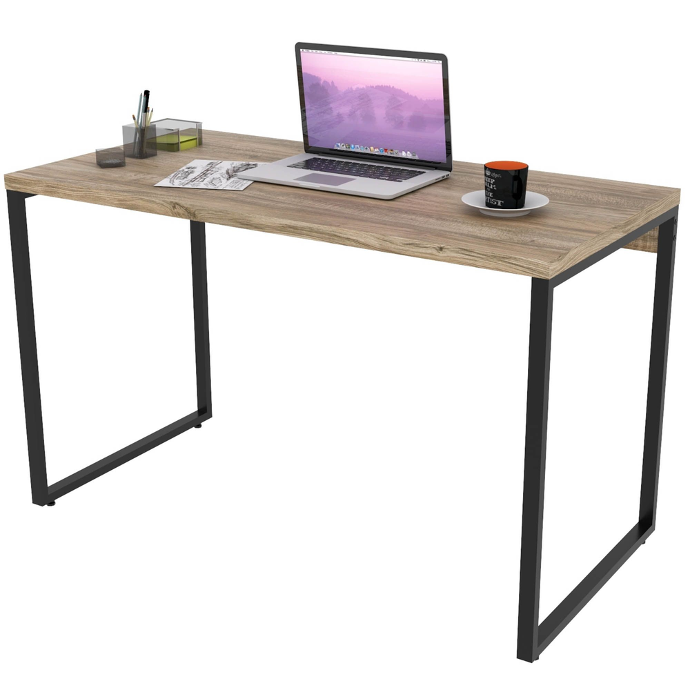 Mesa Para Escritório Home Office Estilo Industrial Form C01 120 cm Carvalho - Lyam Decor Mesa Para Escritório Home Office Estilo Industrial Form C01 120 cm Carvalho - Lyam Decor