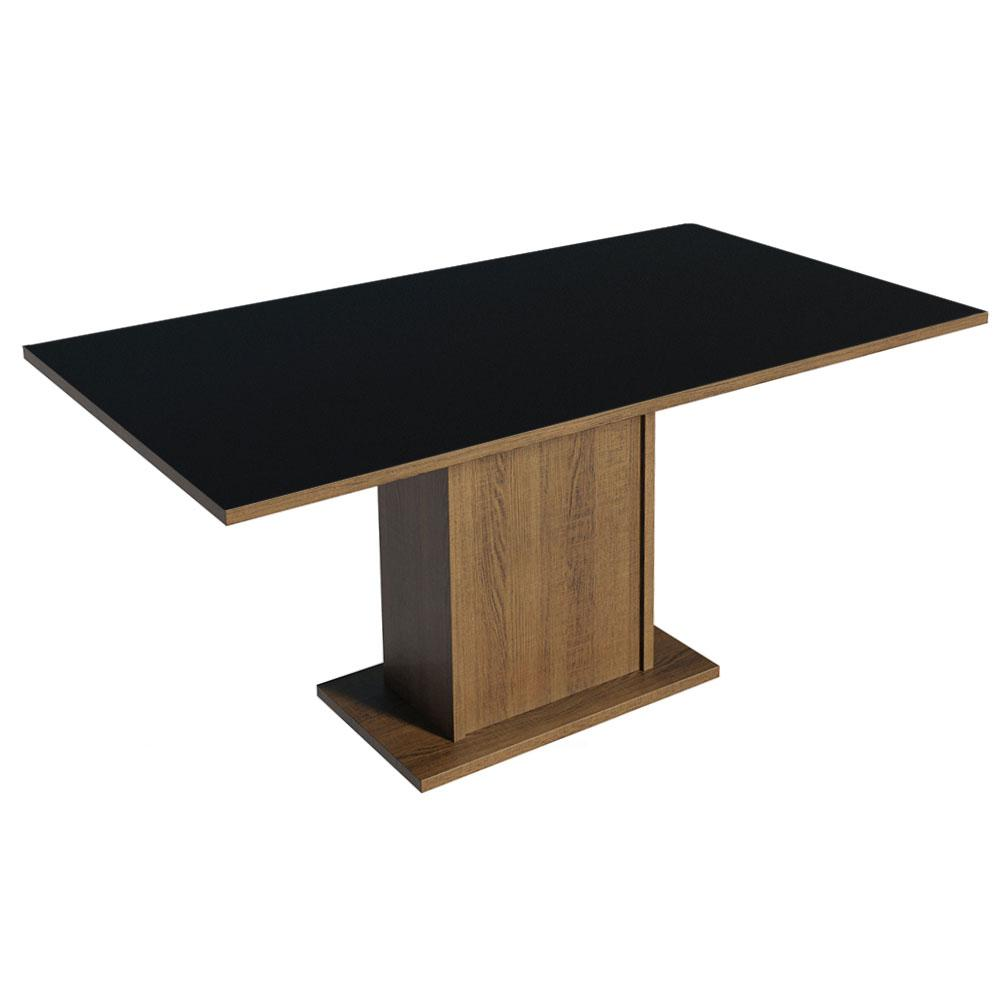 Mesa Madesa Retangular Tampo de Madeira 5275 Rustic/Preto Mesa Madesa Retangular Tampo de Madeira 5275 Rustic/Preto