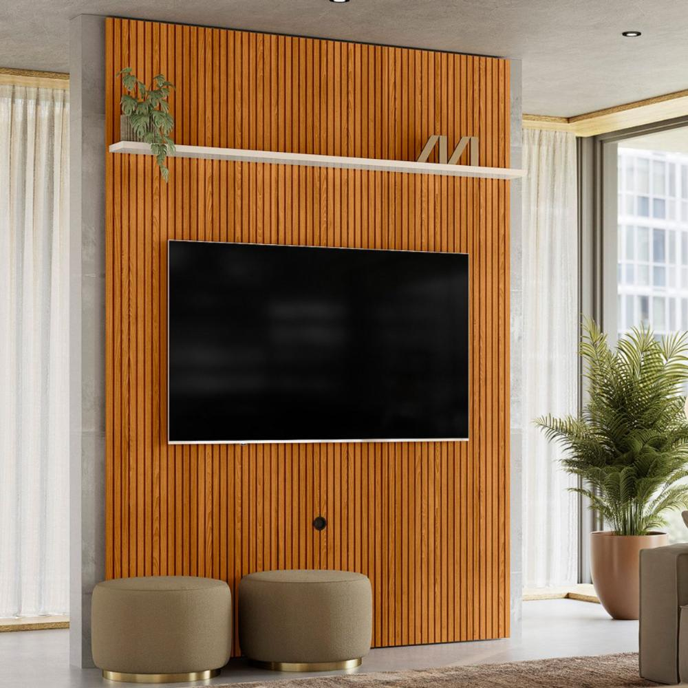 Home Para TV 75 Polegadas Normandia Cinamomo Off White Home Para TV 75 Polegadas Normandia Cinamomo Off White