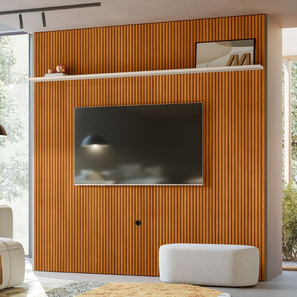 Home Para TV 75 Polegadas Martell Cinamomo Off White Home Para TV 75 Polegadas Martell Cinamomo Off White