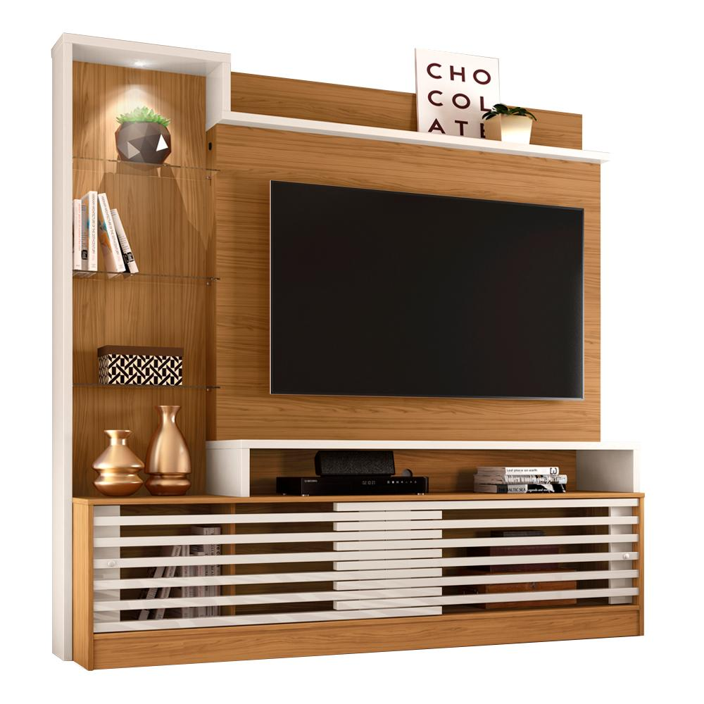 Estante Home Para TV 55 Polegadas 6471 Naturale Off White Madetec Estante Home Para TV 55 Polegadas 6471 Naturale Off White Madetec
