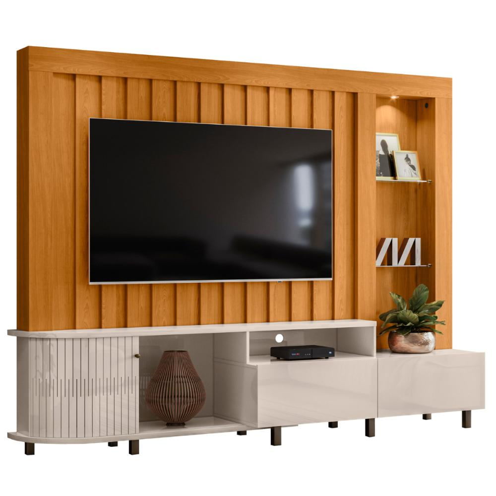 Home para TV's 70 Polegadas Stamford Cinamomo Off White Home para TV's 70 Polegadas Stamford Cinamomo Off White