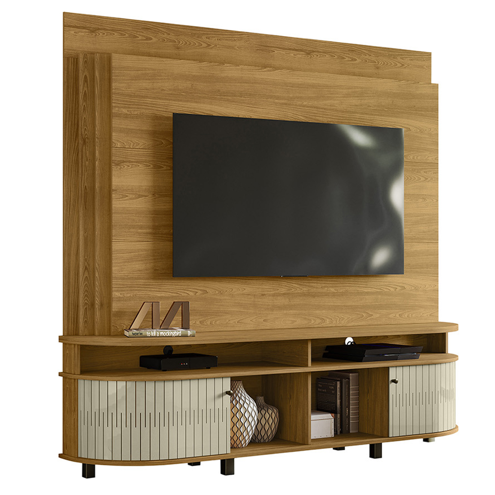 Estante Home Tv 65 Pol 2P 183 cm Daytona Cumaru Opala MADETEC Estante Home Tv 65 Pol 2P 183 cm Daytona Cumaru Opala MADETEC