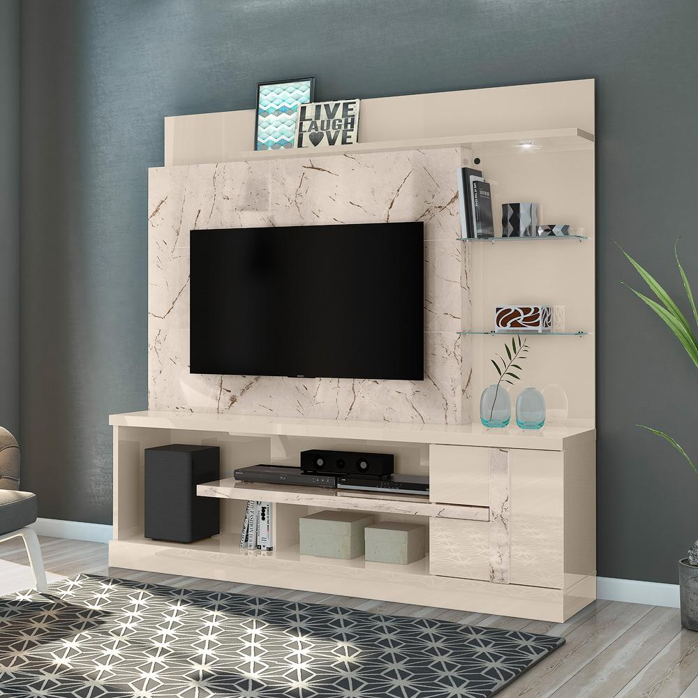 Home para TVs até 55 Polegadas Turquia Calacata Off-White Home para TVs até 55 Polegadas Turquia Calacata Off-White