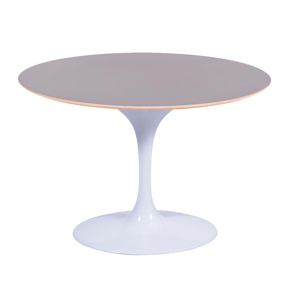 Mesa Saarinen Oval Fórmica Preta 180x100cm - Base Branca Mesa Saarinen Oval Fórmica Preta 180x100cm - Base Branca