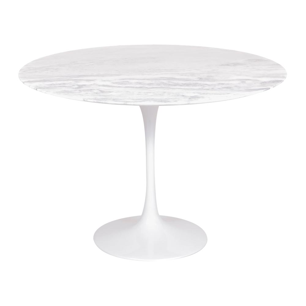 Mesa Saarinen Redonda Espírito Santo 107cm - Base Branca Mesa Saarinen Redonda Espírito Santo 107cm - Base Branca