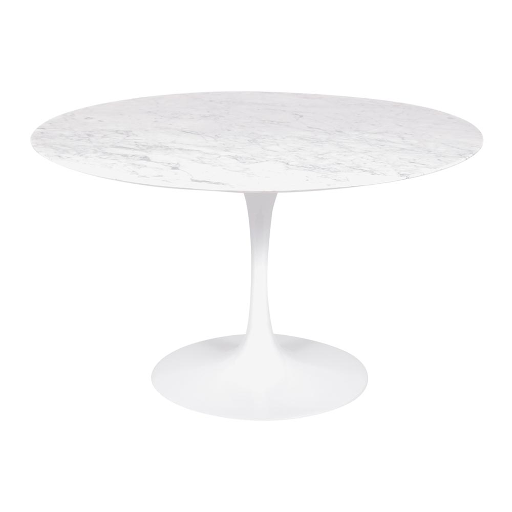 Mesa Saarinen Redonda Carrara 137cm - Base Branca Mesa Saarinen Redonda Carrara 137cm - Base Branca