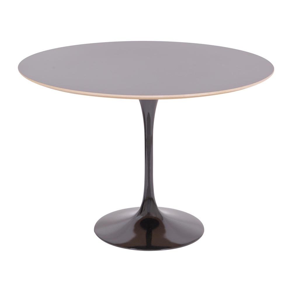 Mesa Saarinen Redonda Fórmica Preta 107cm - Base Preta Mesa Saarinen Redonda Fórmica Preta 107cm - Base Preta