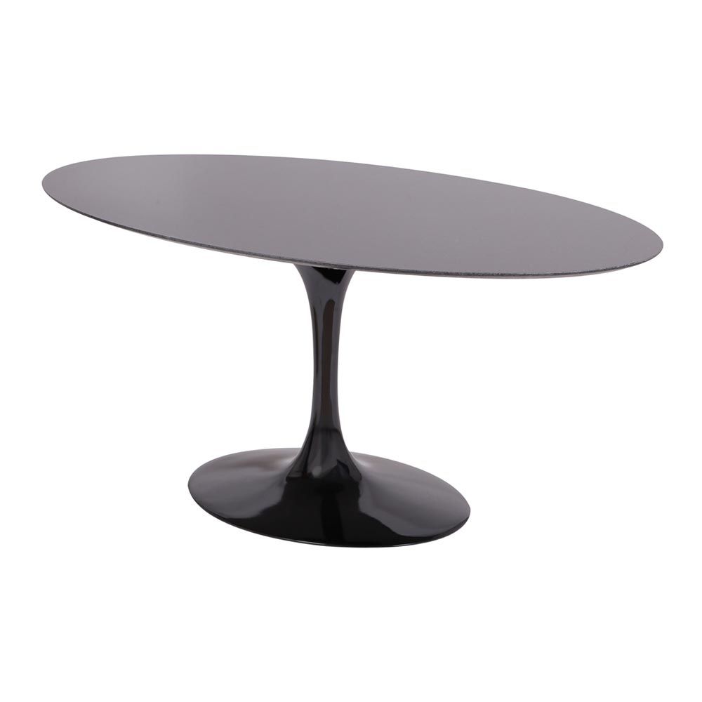 Mesa Saarinen Oval São Gabriel 198x122cm - Base Preta Mesa Saarinen Oval São Gabriel 198x122cm - Base Preta