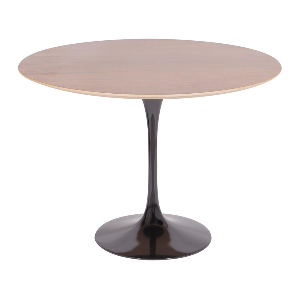 Mesa Saarinen Redonda Imbuia 90cm - Base Preta Mesa Saarinen Redonda Imbuia 90cm - Base Preta