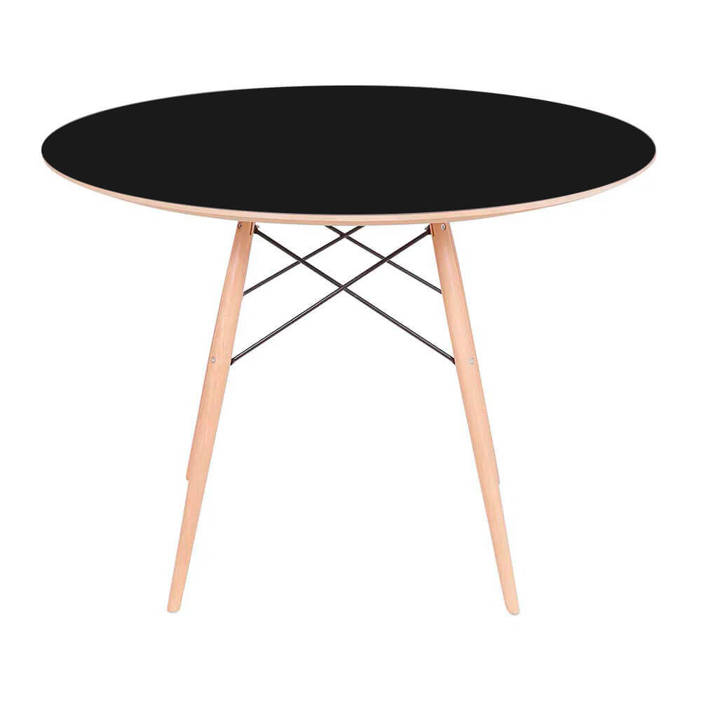 Mesa Eames Eiffel Redonda 110cm - Preta Mesa Eames Eiffel Redonda 110cm - Preta