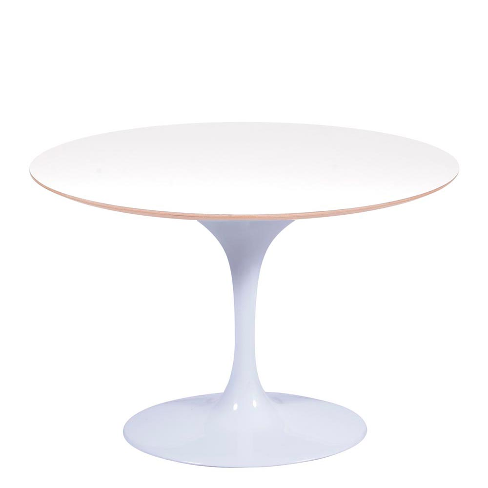 Mesa Saarinen Oval Fórmica Branca 235x122cm - Base Branca Mesa Saarinen Oval Fórmica Branca 235x122cm - Base Branca