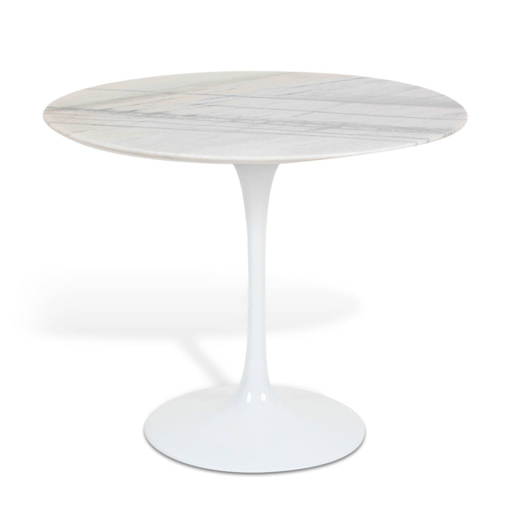 Mesa Saarinen Tulip Jantar Espírito Santo 137cm Base Branca Mesa Saarinen Tulip Jantar Espírito Santo 137cm Base Branca