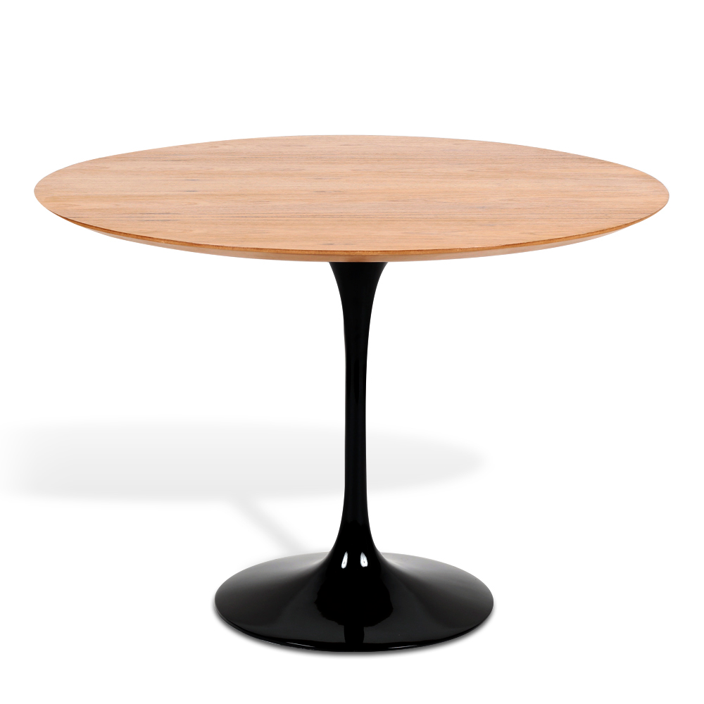 Mesa Saarinen Tulip Redonda Freijó 124cm Base Preta Mesa Saarinen Tulip Redonda Freijó 124cm Base Preta