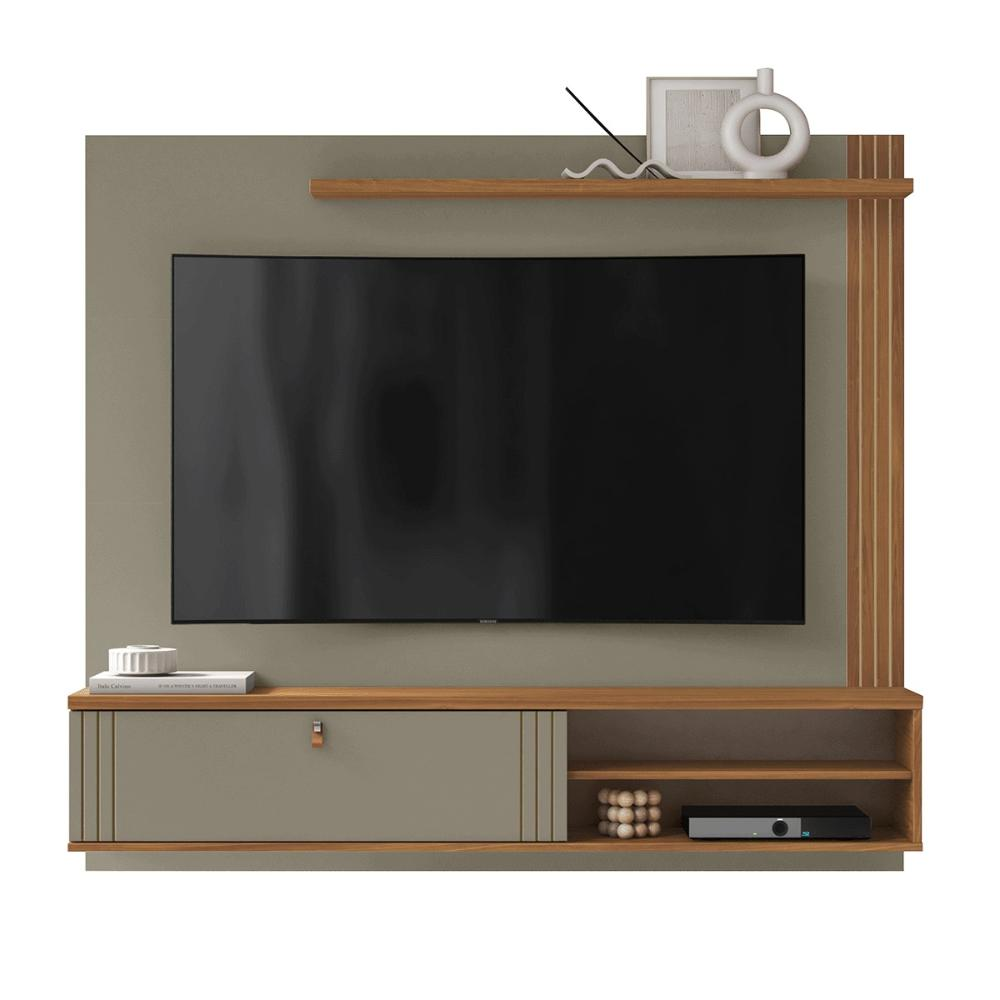 Home Painel Suspenso Laredo 1.6 para TV até 65 com 1 Porta Grigio Fosco/Cinamomo Home Painel Suspenso Laredo 1.6 para TV até 65 com 1 Porta Grigio Fosco/Cinamomo