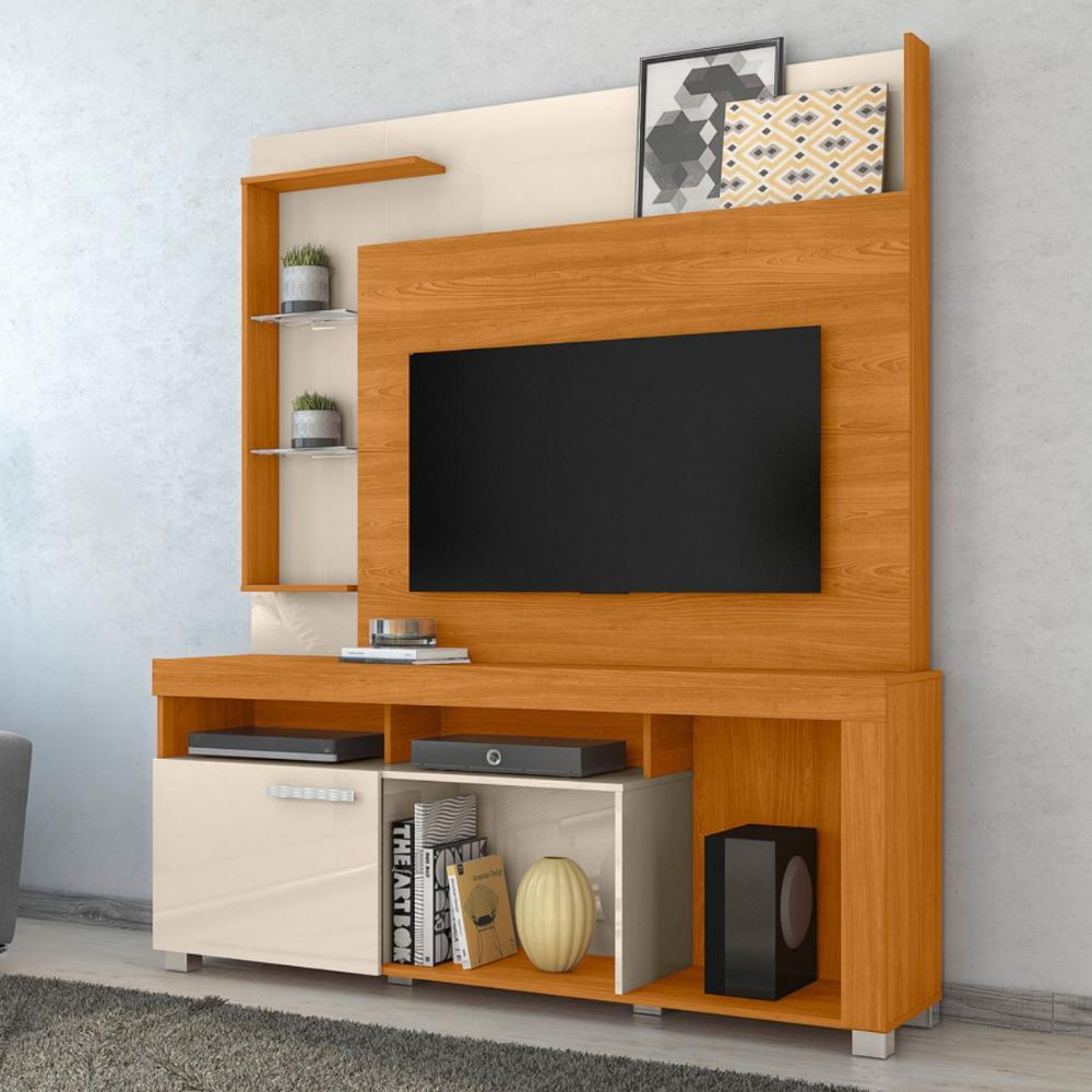 Home Theater Helios com Painel Cinamomo/Off-White Home Theater Helios com Painel Cinamomo/Off-White