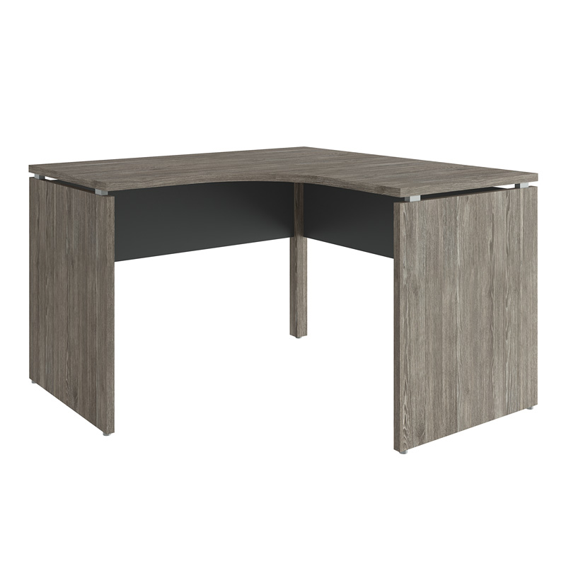 Mesa para Escritório Curva 1200x1200 Win Naturale com Preto Mesa para Escritório Curva 1200x1200 Win Naturale com Preto
