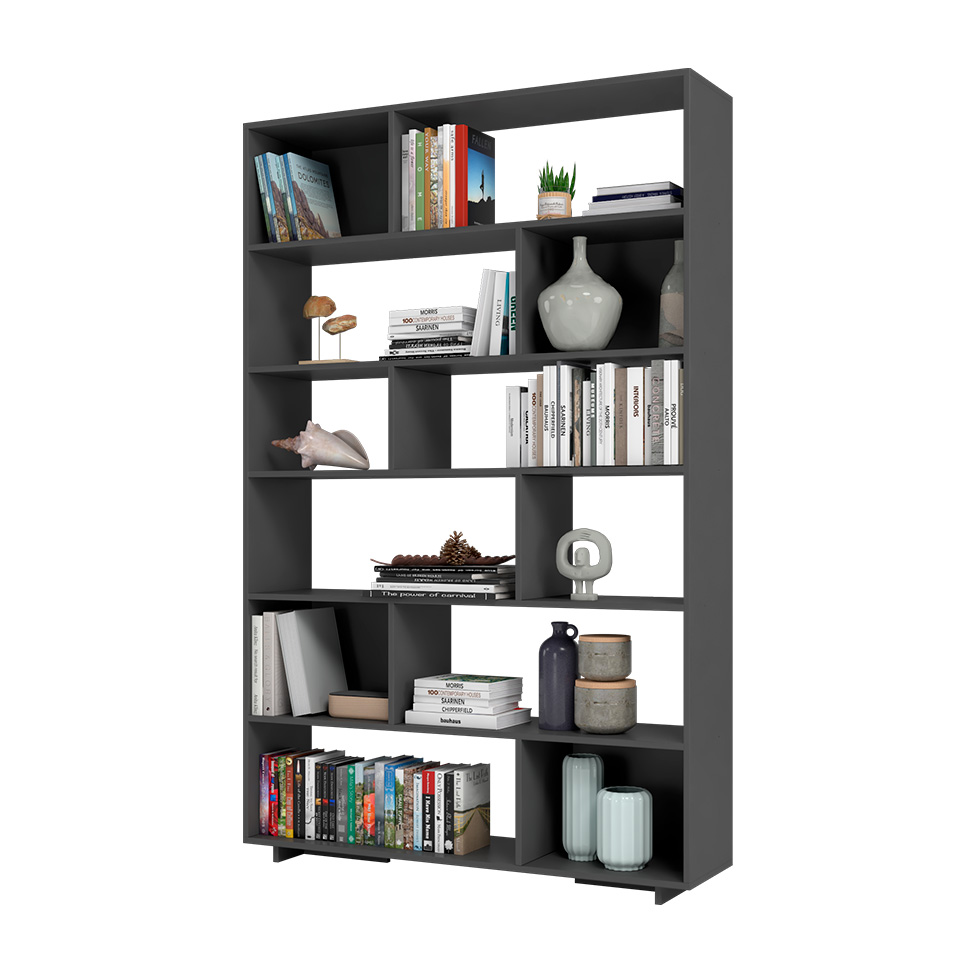 Estante Livreiro Piece Preta 120 cm Estante Livreiro Piece Preta 120 cm