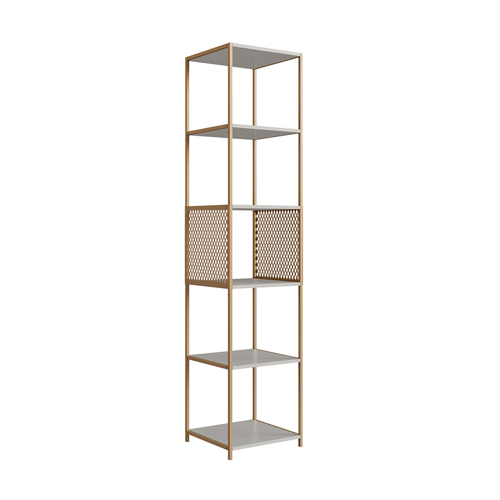 Estante Industrial Grille Arenas e Dourado 180 cm Estante Industrial Grille Arenas e Dourado 180 cm