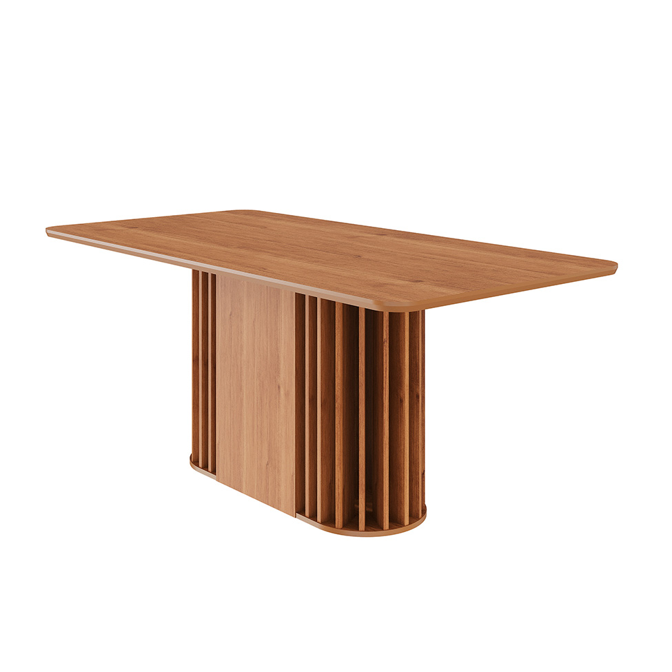 Mesa de Jantar Retangular com Tampo MDF Julieta Cinamomo 180 cm Mesa de Jantar Retangular com Tampo MDF Julieta Cinamomo 180 cm