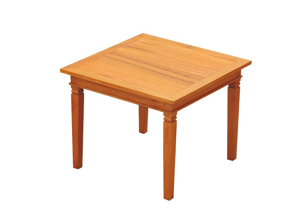Mesa de Jantar 80x80cm Madeira Maciça Natural Mesa de Jantar 80x80cm Madeira Maciça Natural