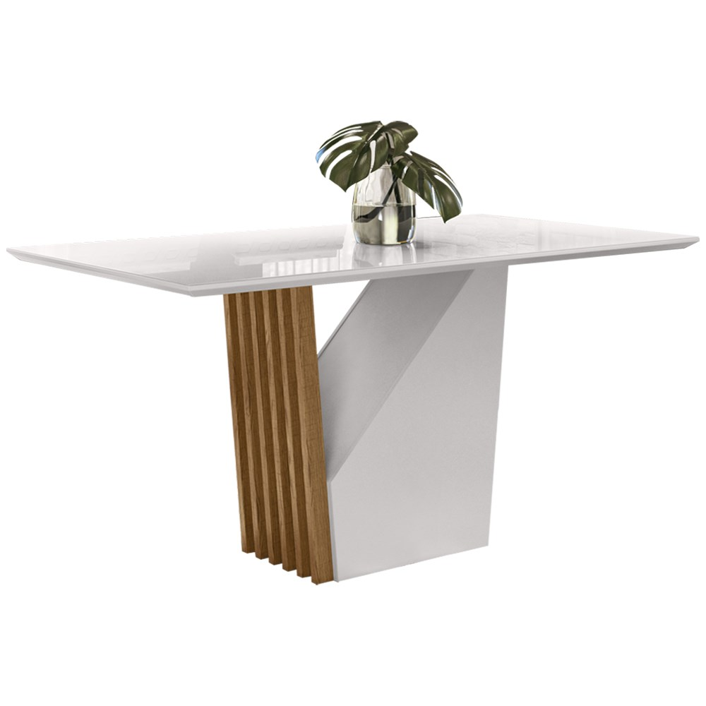 Mesa De Jantar 4 Lugares 120cm Venetti N02 Ypê/Off White - Mpozenato Mesa De Jantar 4 Lugares 120cm Venetti N02 Ypê/Off White - Mpozenato