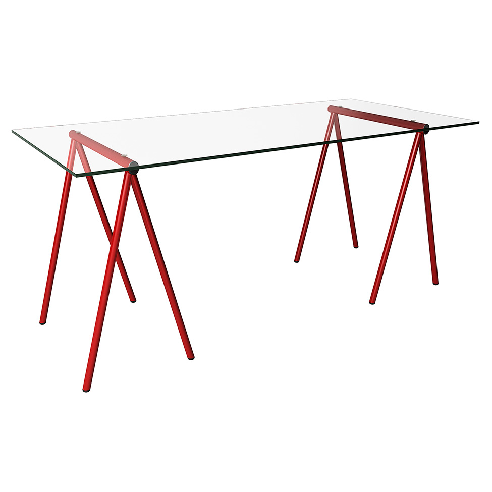 Mesa de Jantar Retangular Copacabana Vermelha 140 cm Mesa de Jantar Retangular Copacabana Vermelha 140 cm