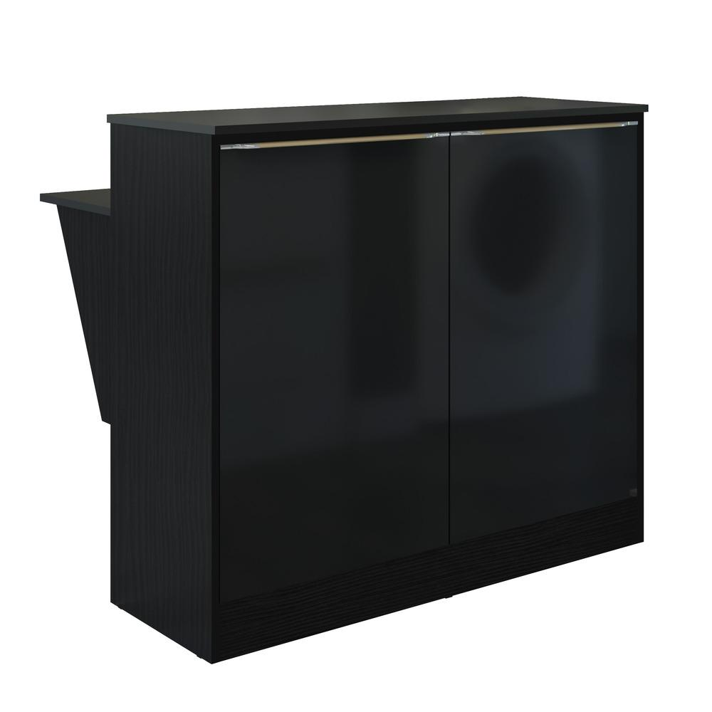 Bancada/Mesa de Cozinha Multimóveis Mariah 2 Portas FG5484 Preta Bancada/Mesa de Cozinha Multimóveis Mariah 2 Portas FG5484 Preta