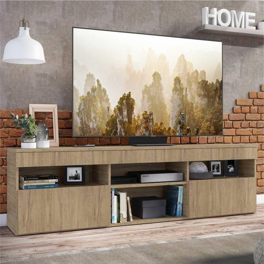 Rack TV 65" com 2 Portas Paris Multimóveis Rustic Rack TV 65" com 2 Portas Paris Multimóveis Rustic