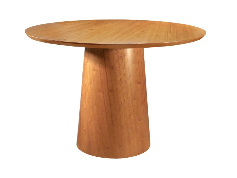 Mesa de Jantar Caribe Tampo Redondo em MDF Laminado 1,35M Mesa de Jantar Caribe Tampo Redondo em MDF Laminado 1,35M