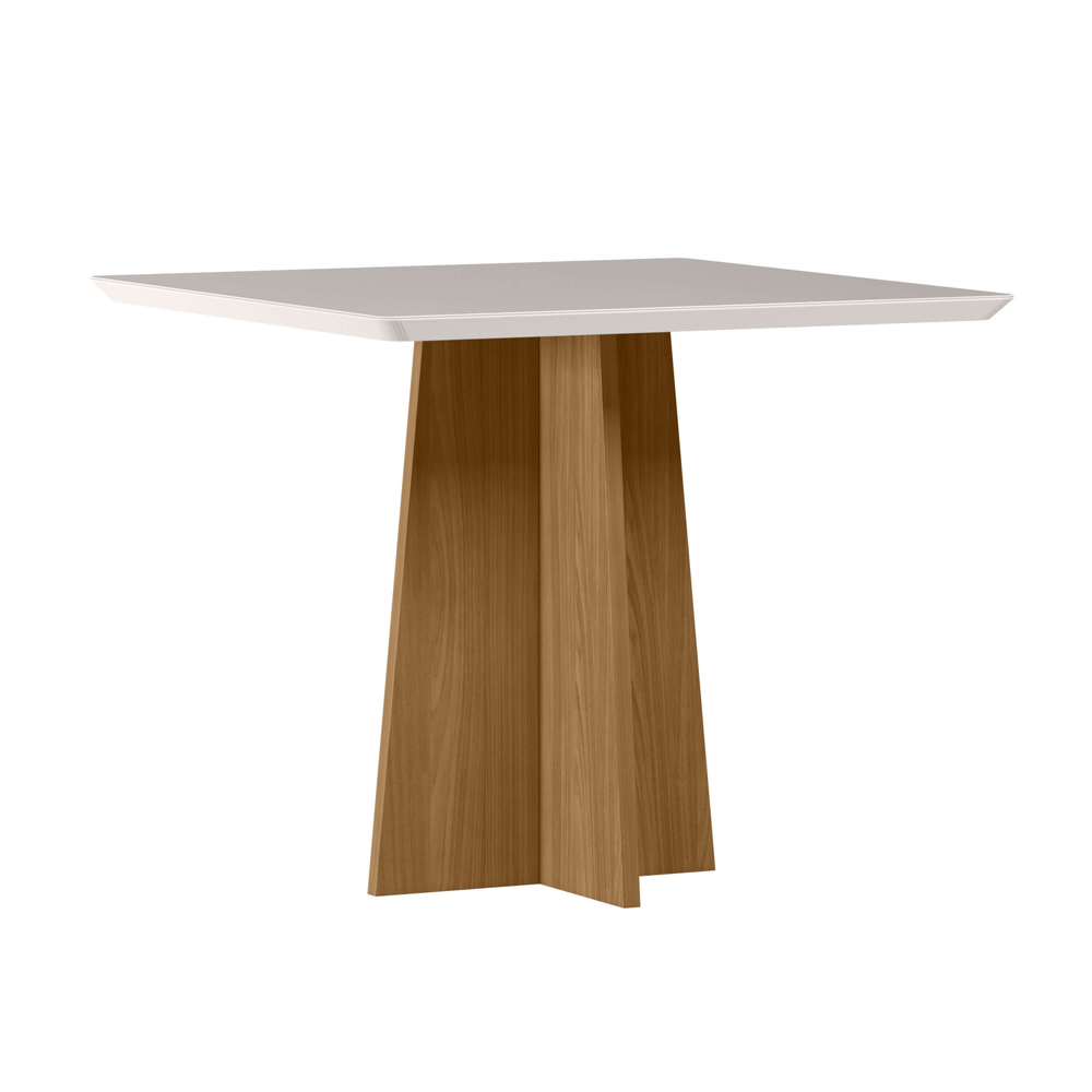 Mesa Anitta 90x90cm - Ypê/Off White Mesa Anitta 90x90cm - Ypê/Off White