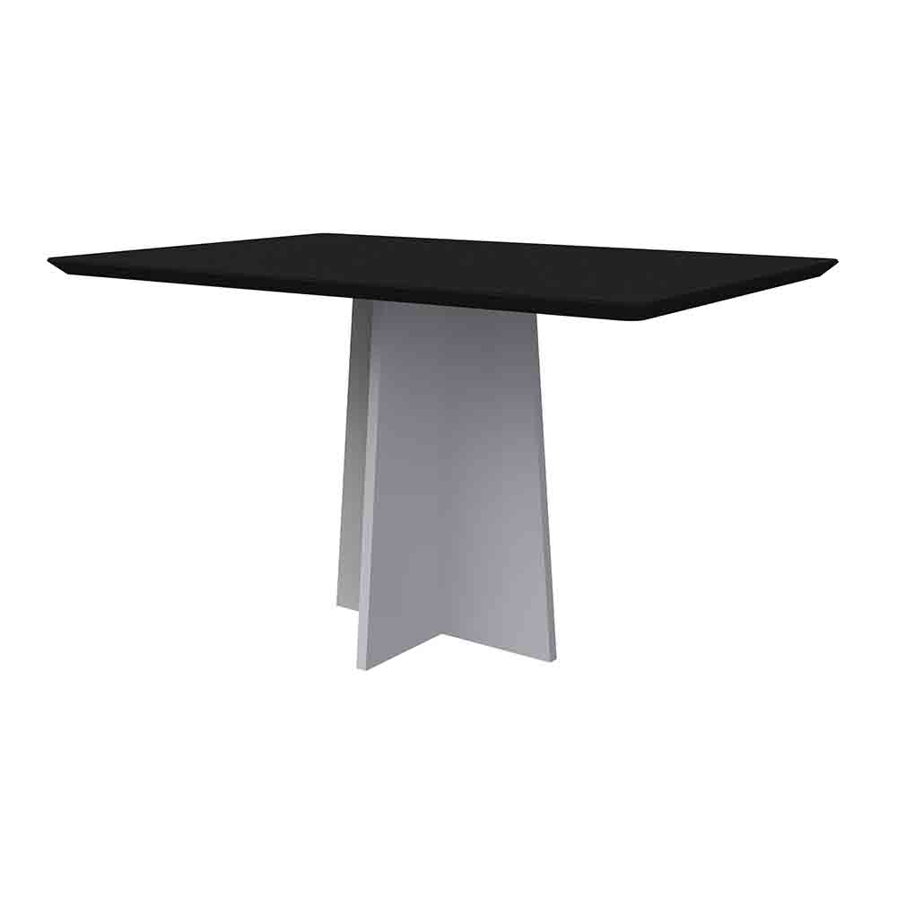 Mesa Anitta 135x90cm - Off White/Preto Mesa Anitta 135x90cm - Off White/Preto