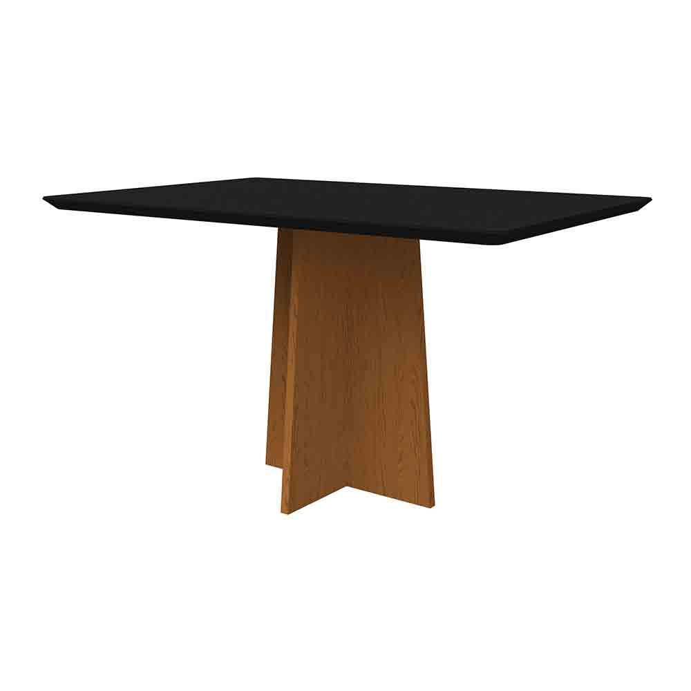 Mesa Anitta 135x90cm - Ypê/Preto Mesa Anitta 135x90cm - Ypê/Preto