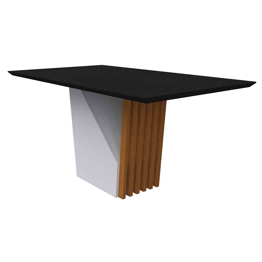 Mesa Veneza 160x90cm - Ypê/Preto Mesa Veneza 160x90cm - Ypê/Preto