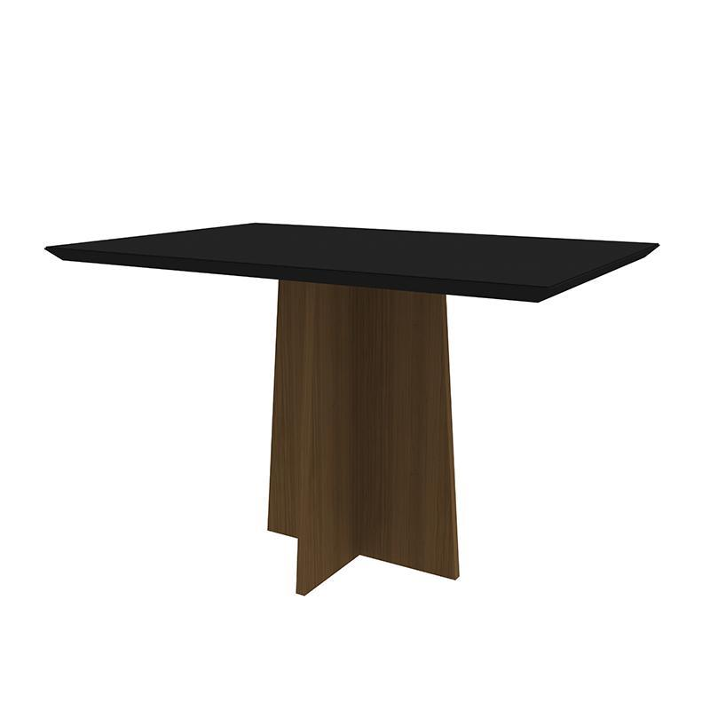 Mesa de Jantar Ana 120x80 Imbuia/Preto - New Ceval Mesa de Jantar Ana 120x80 Imbuia/Preto - New Ceval