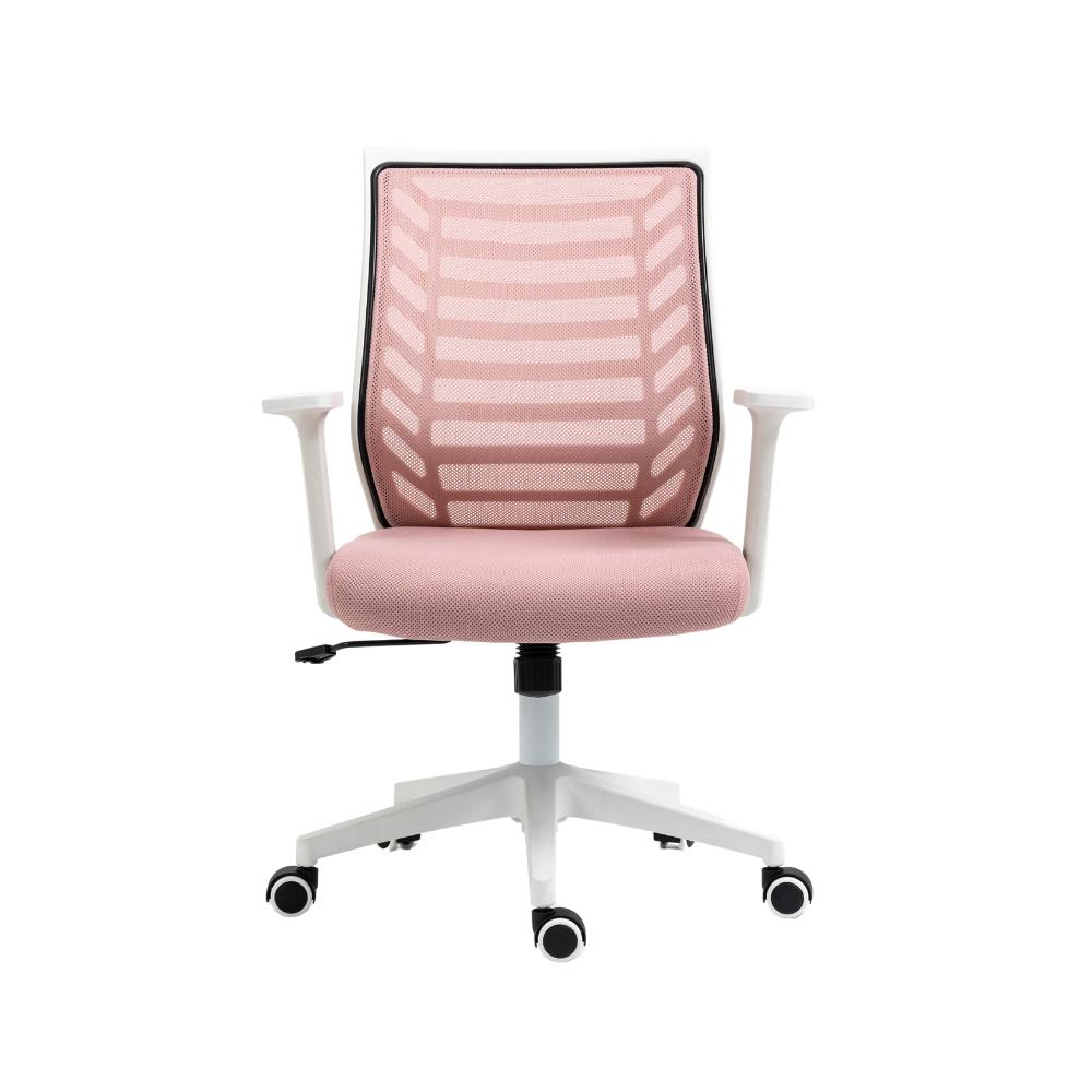 Cadeira de Escritório Diretor Pelegrin PEL-0238 Branco e Rosa Cadeira de Escritório Diretor Pelegrin PEL-0238 Branco e Rosa