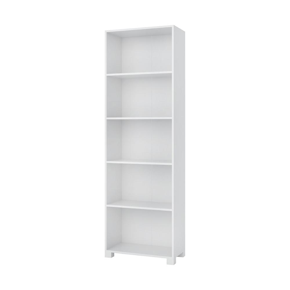 Livreiro Organizador 4 Prateleiras Branco Firenze Kasa Sofá