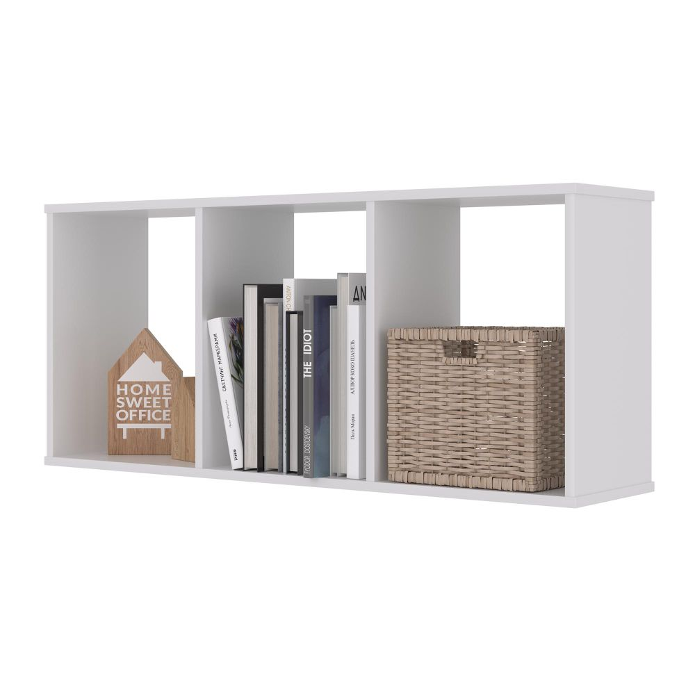 Conjunto Nichos 3 Compartimento Colorado Branco Conjunto Nichos 3 Compartimento Colorado Branco
