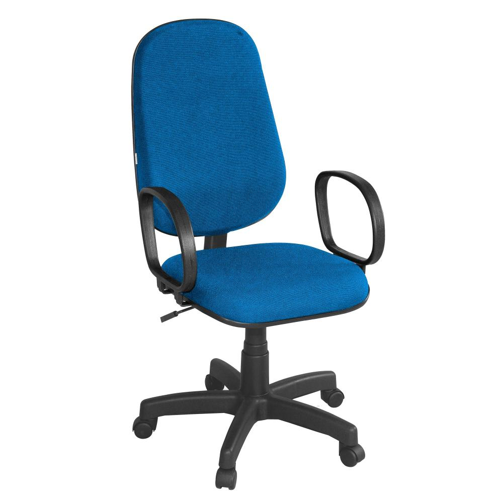 Cadeira de Escritório Giratória Presidente Com Braço Seul Azul Cadeira de Escritório Giratória Presidente Com Braço Seul Azul