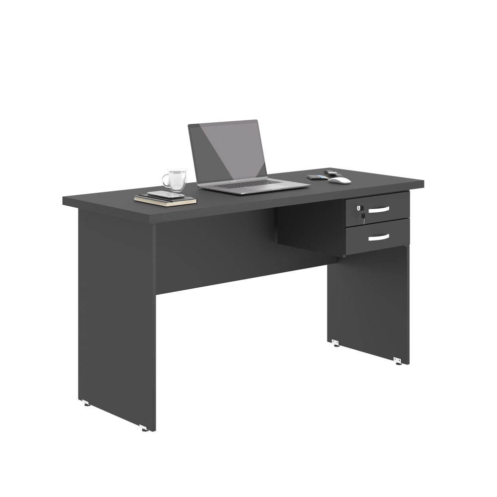 Mesa de Computador com Gaveteiro 1200 Polish Preto Onix Mesa de Computador com Gaveteiro 1200 Polish Preto Onix