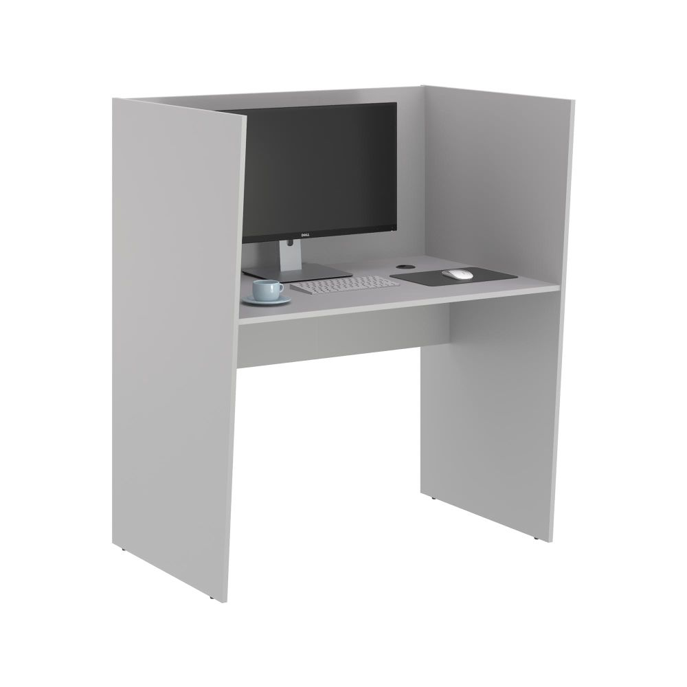 Mesa de Trabalho 1 Lugar Alaska Cinza Mesa de Trabalho 1 Lugar Alaska Cinza