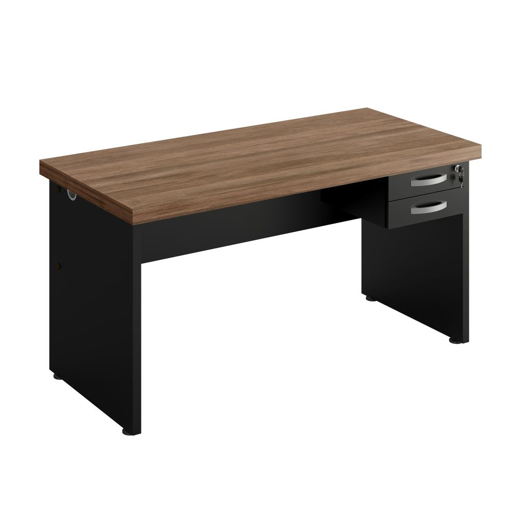 Mesa de Escritorio 1.2 Asky Noce Preto Mesa de Escritorio 1.2 Asky Noce Preto