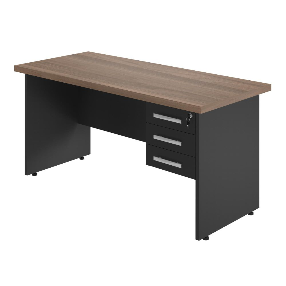 Mesa de Escritorio 1.6 Neom Noce Preto Mesa de Escritorio 1.6 Neom Noce Preto