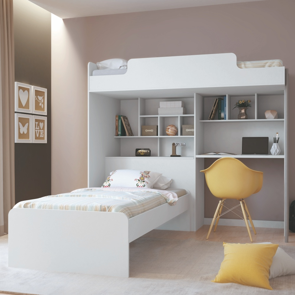 Estante Nicho com Rodízios Kansas Preto com Gavetas Brancas Estante Nicho com Rodízios Kansas Preto com Gavetas Brancas