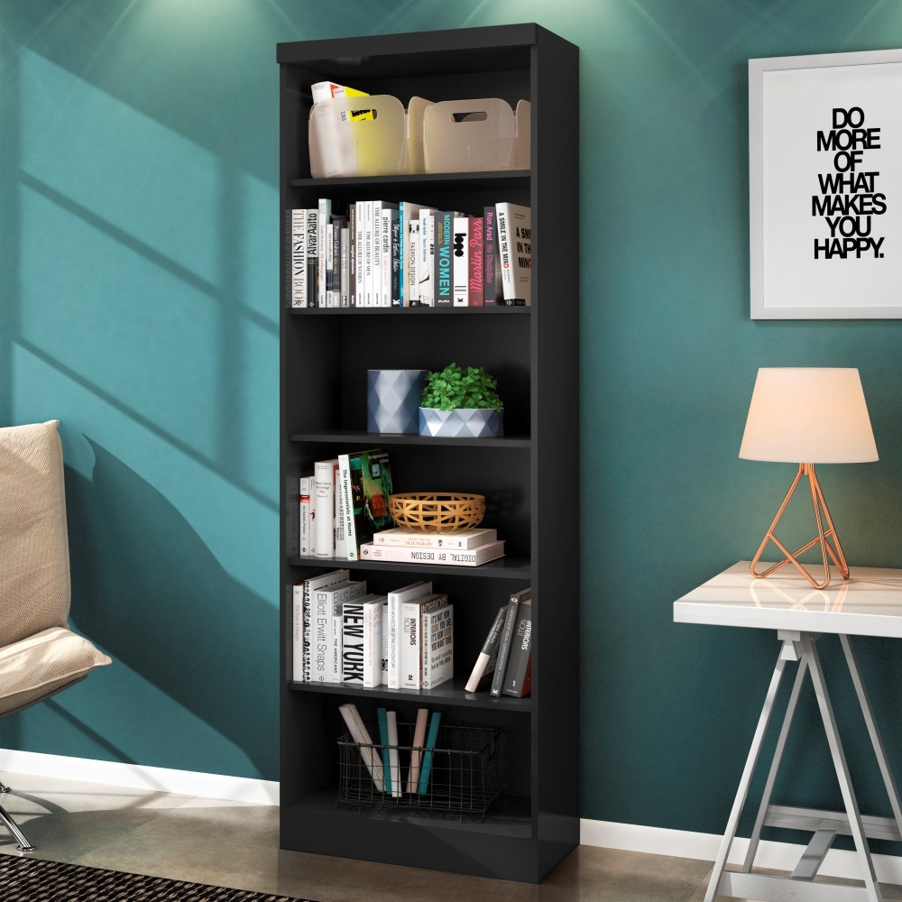 Estante Livreiro Huntington Preto Fosco Estante Livreiro Huntington Preto Fosco